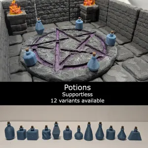 Potions - DND scatter scenery (supportless)