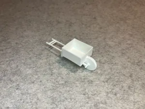 Dollhouse wheelbarrow miniature house