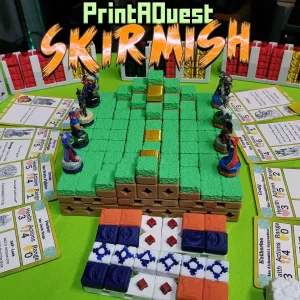 PrintAQuest: SKIRMISH - Tabletop Strategy Game for 2 Players