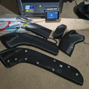 Diffuser overlay for front bumper. universal. thickness 3mm