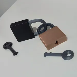 Cadeado impresso em 3D - 3D printed padlock