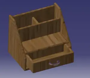Desktop organizer antique style