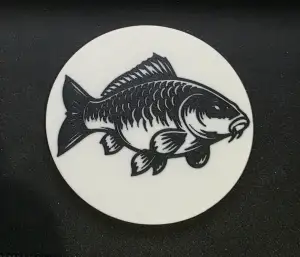carp fishing drinks coaster
