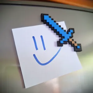 Minecraft Sword Magnet – Snap Fit! NO AMS NEEDED!