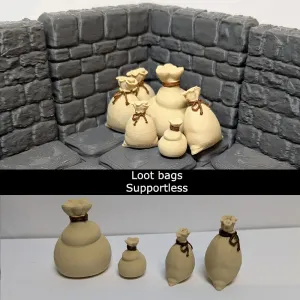 Loot bags - DND scatter terrain (supportless)