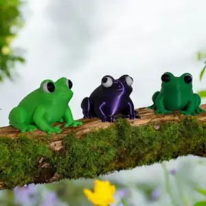 Cute frog with movable eyes