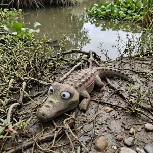 "Big Eyes" Crocodile Keychain