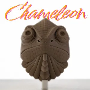Chameleon Head - Wall Sculpture