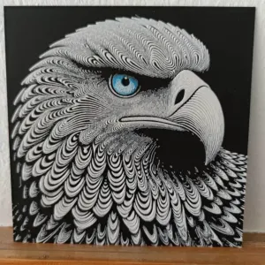 Hueforge of an eagle