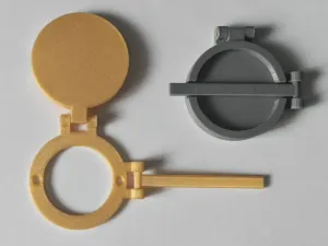 A device for preserving access to the keyholes of doors.