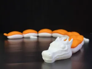 articulated sushi dragon