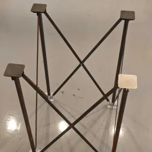 Folding table base