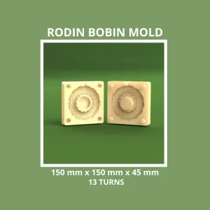 RODIB BOBIN MOLD FOR CREATION - 150 X 150 X 45 MM 13 TURNS