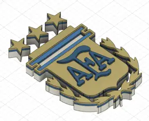 AFA (Argentine Football Association) logo - layered (3 stars