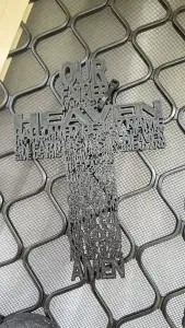 Christian Cross (with Lord’s Prayer)