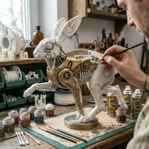 Mechanical Easter Hare
