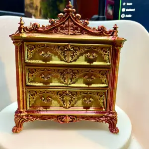 Gothic Crest Wardrobe Cabinet