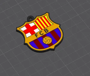 FC Barcelona Logo Keychain