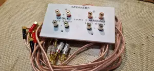 Speaker banana terminal panel Front & Surr with optinal Sub