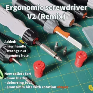 Universal ergonomic screwdriver V2
