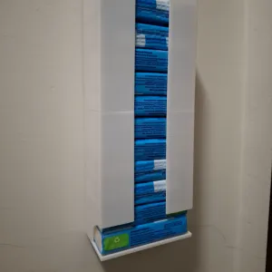 Dispenser pacchetti di fazzoletti.