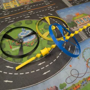 Flying Disc Helicopter Toy - Tri-Wing