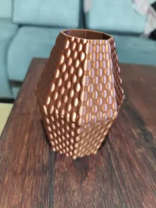 Textured Boho Geometric Vase