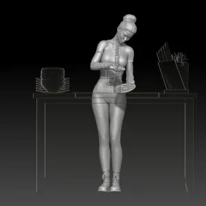 wash dish house girl 2
