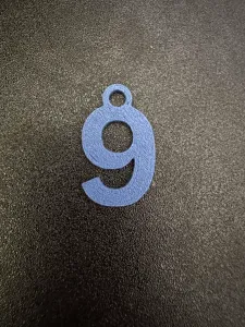 Number Keychain 9