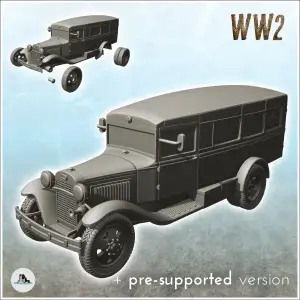 GAZ-55 truck - Russia USSR WW2 Flames of War Bolt Action