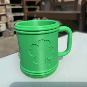 Mug with four-leaf clovers