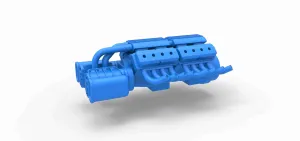 Diecast engine 2 V8 Version 7 Scale 1 to 25