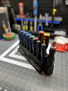 Screwdriver/ bit organizer