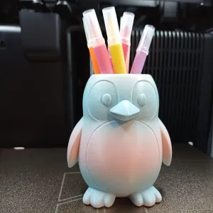 Penny the Penguin Pen Holder