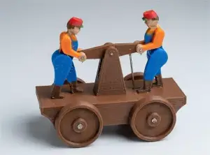 Animated Mechanical Railroad Handcar