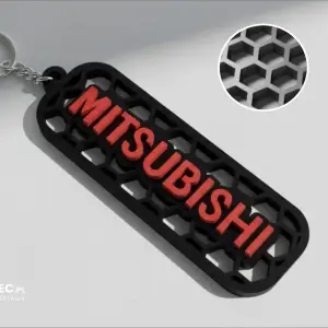 Mitsubishi logo keychian