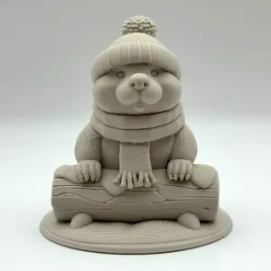 Cute Winter Beaver