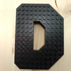 3D Letter D - Lego Compatible Studs