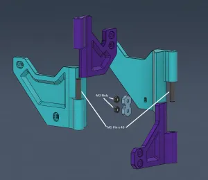 K1 series Pin Hinges 270 degree and removable