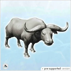 Horned muzzle (3) - miniatures animal RPG tabletop scenery