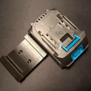 Wall-mounted battery holder