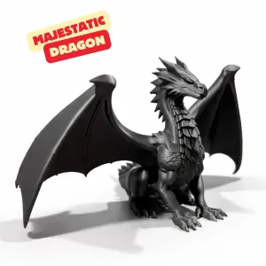 MAJESTATIC DRAGON SCULPTURE