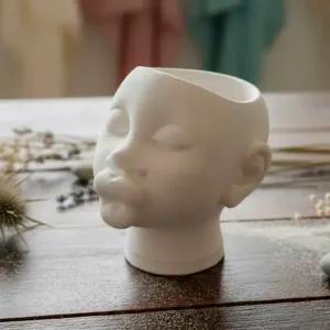 Vaso decorativo "Beijo Minimalista" – Estilo Boho e Moderno