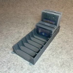 Gameboy games stand holder for 10 cartridge in case
