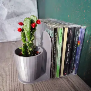 Podpórka do płyt CD z doniczką / CD-R support flower pot