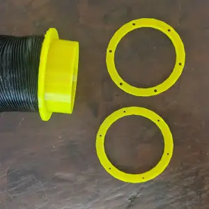 Diesel heater duct pass through