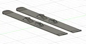1/18 PAIRE DE SKI / PAIR OF SKIS