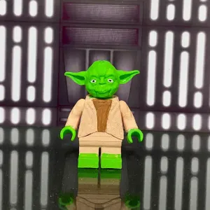 Articulated yoda master bricks style keychain star wars