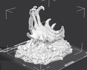Custom Gothic Bone & Skull Gaming Stand for Steam Deck