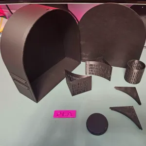 1kg Dry box with Silica pots and Label Plates
